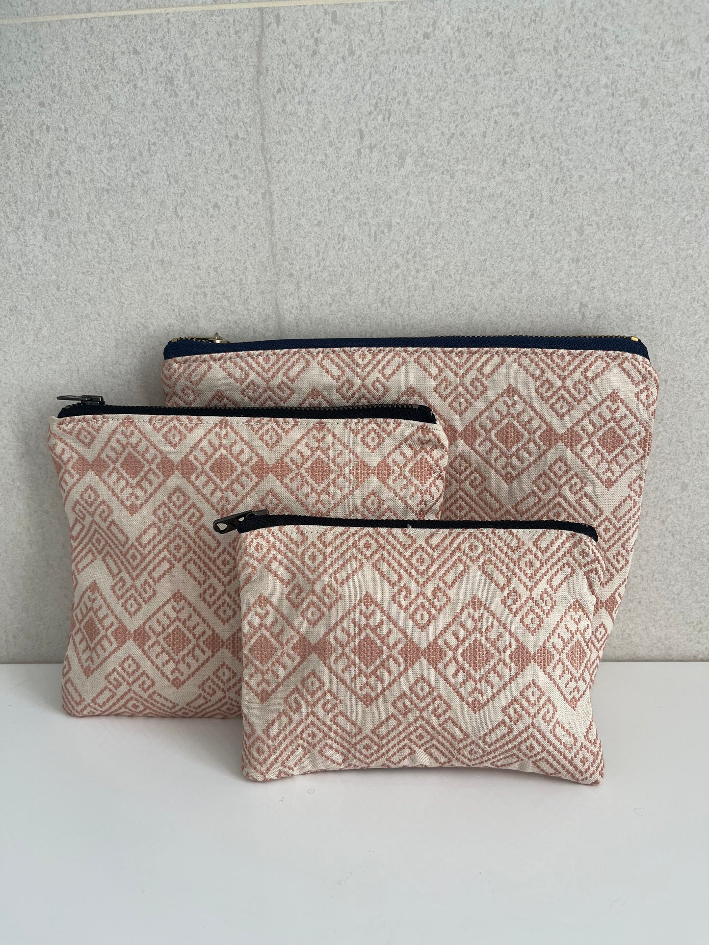 Powder pink Kachin pouch