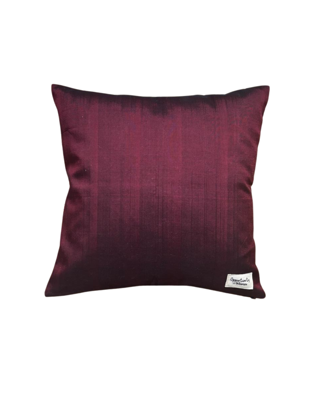 Housse de coussin Kachin bordeaux et orange (RIDA)