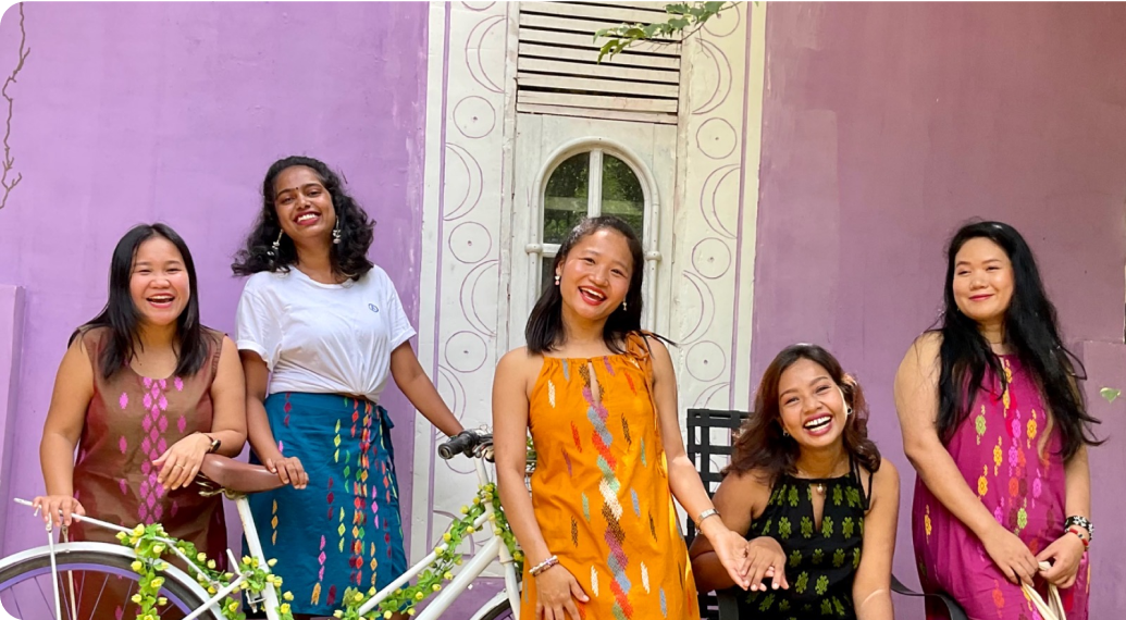 Kachin caramel cushion cover