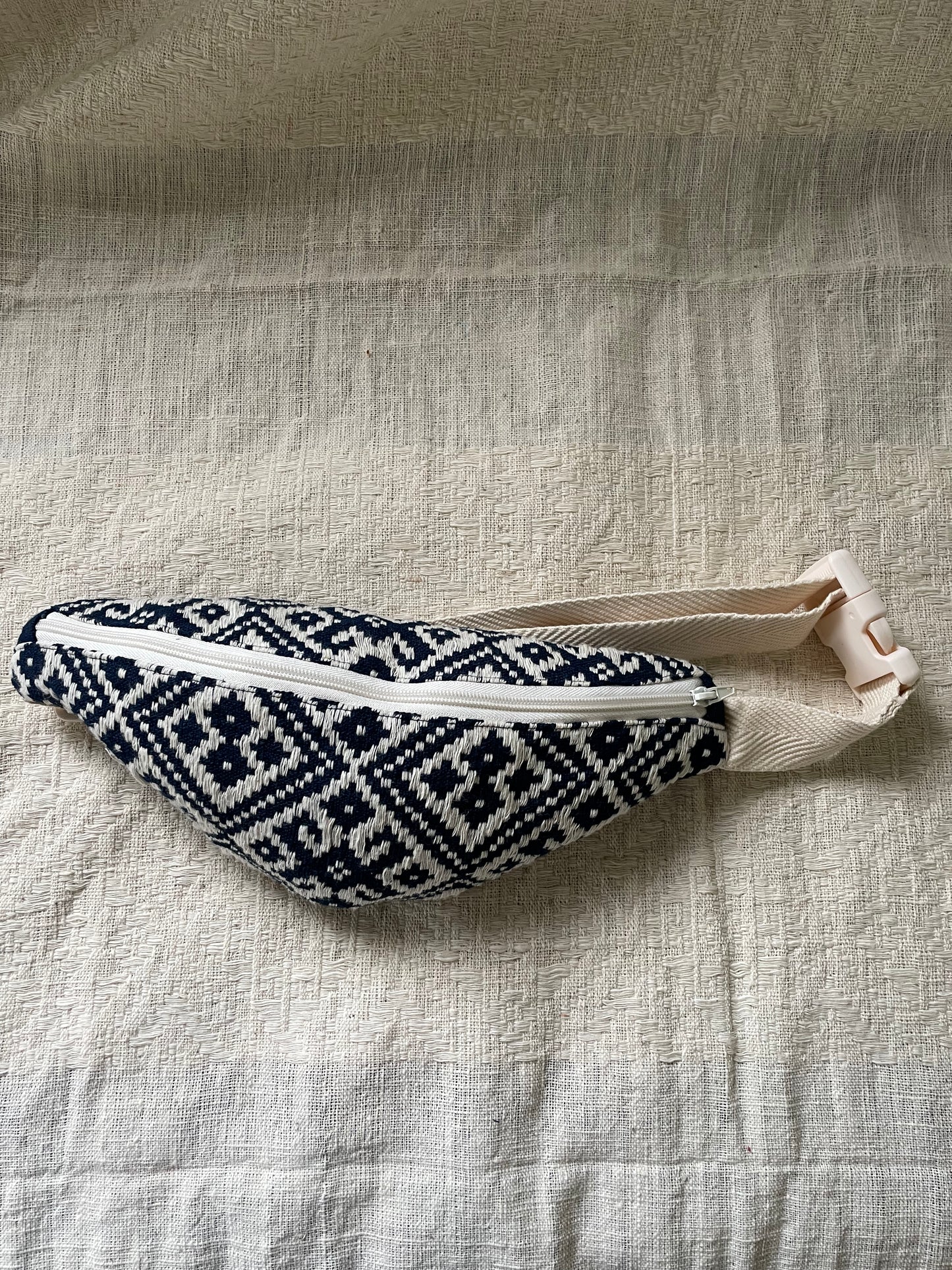 Dokmai Navy Blue Fanny Pack