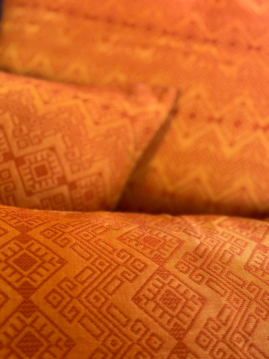 Kachin orange cushion cover