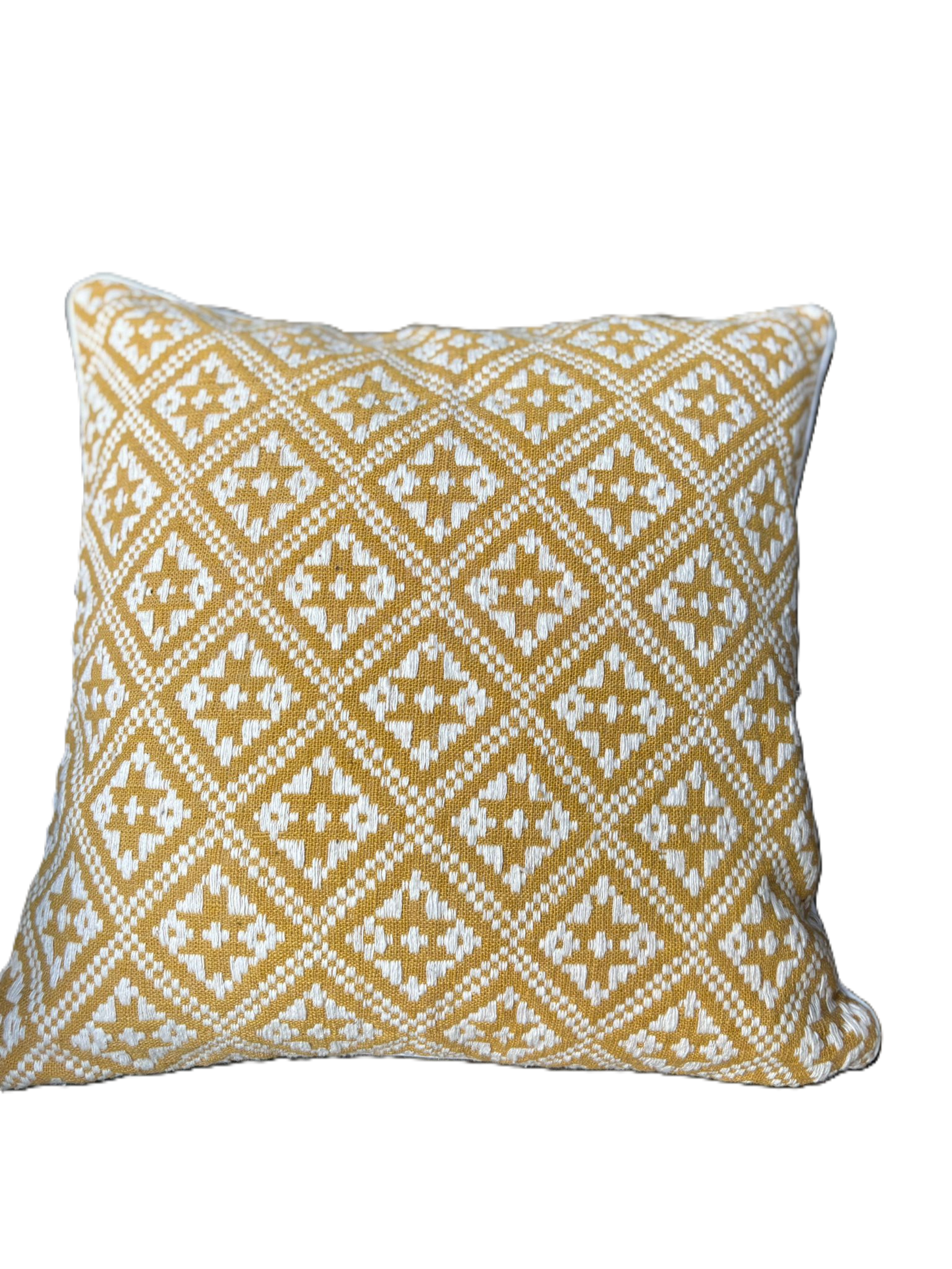 Housse de coussin Dokmai moutarde
