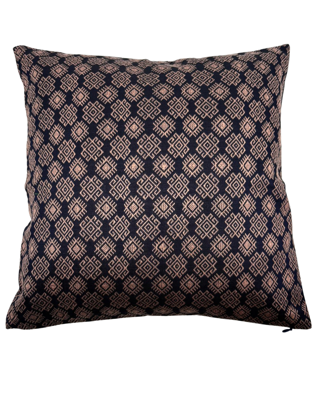 Kachin navy blue and pink cushion cover (RIDA)